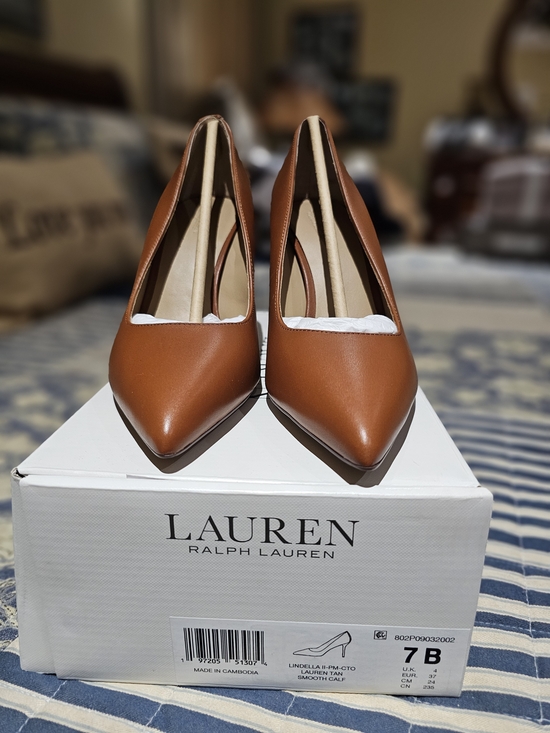 Lauren Ralph Lauren Shoes - Lauren Ralph Lauren Lindella Smooth Calf Leather Pointed-Toe Pumps, NWT